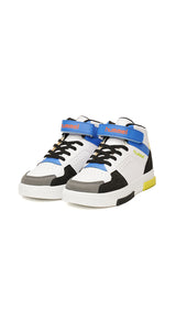 Hummel courfu jr. in white/black/blue - Image 4