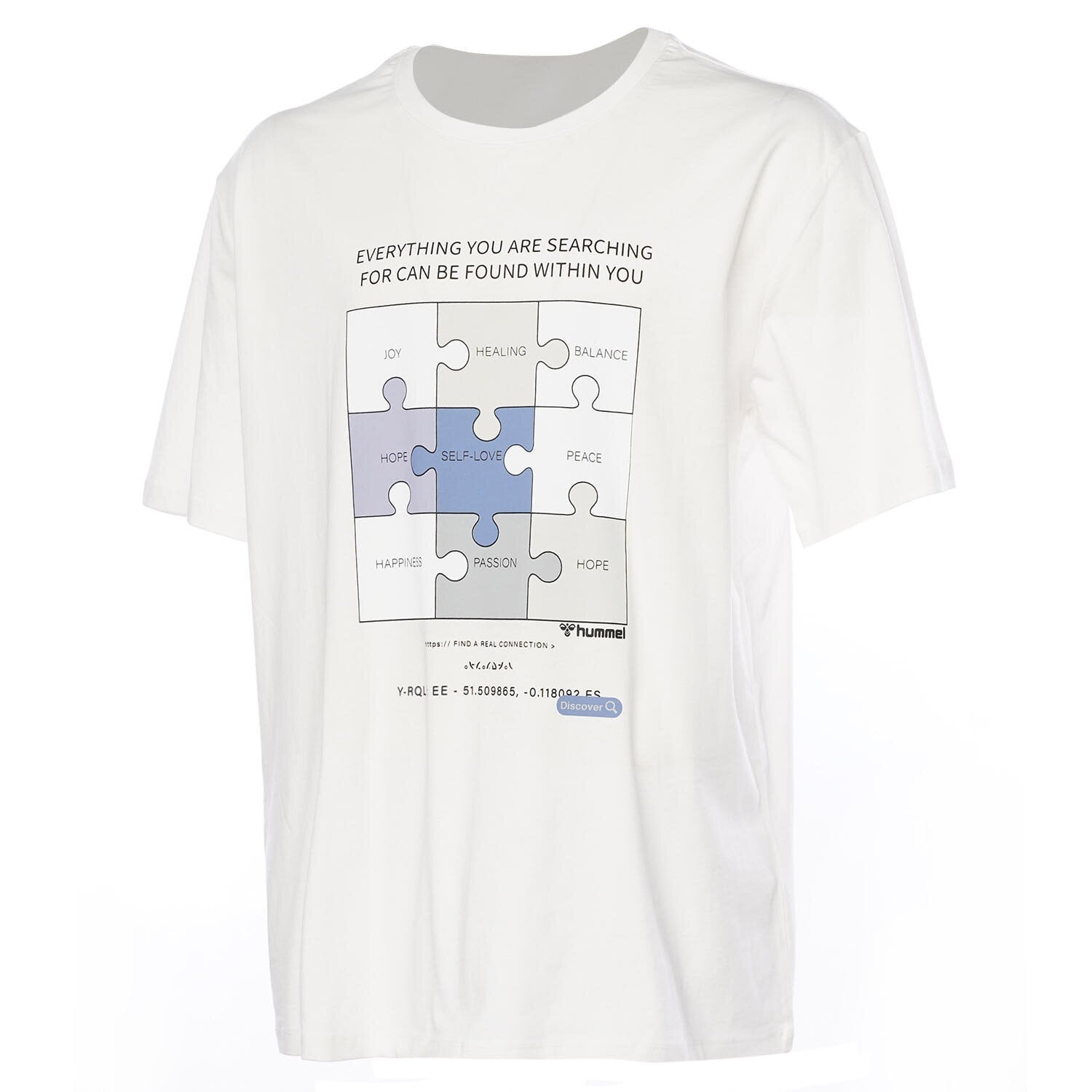 Hummel hmlDANNIEL oversize t shirt s in off white - Image 1
