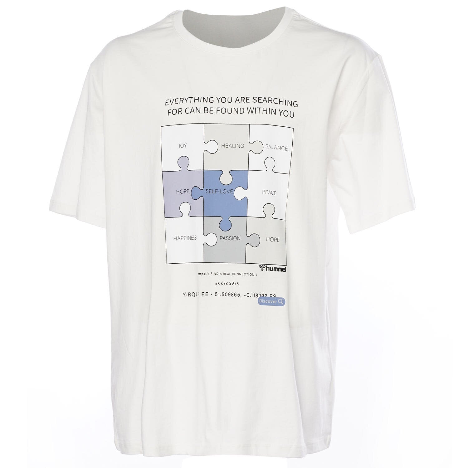 Hummel hmlDANNIEL oversize t shirt s in off white - Image 2