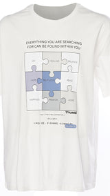 Hummel hmlDANNIEL oversize t shirt s in off white - Image 2
