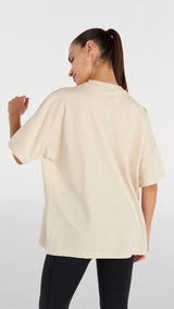 Hummel hmlANET oversize t-shirt s/s in whitecap grey - Image 2