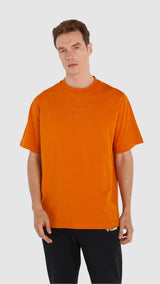 Hummel hmlBRITT oversize t-shirt s/s in marmalade - Image 1