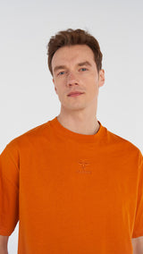 Hummel hmlBRITT oversize t-shirt s/s in marmalade - Image 7