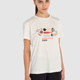 Hummel hmlDORY t-shirt s/s in off white - Image 1