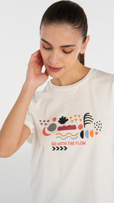 Hummel hmlDORY t-shirt s/s in off white - Image 2