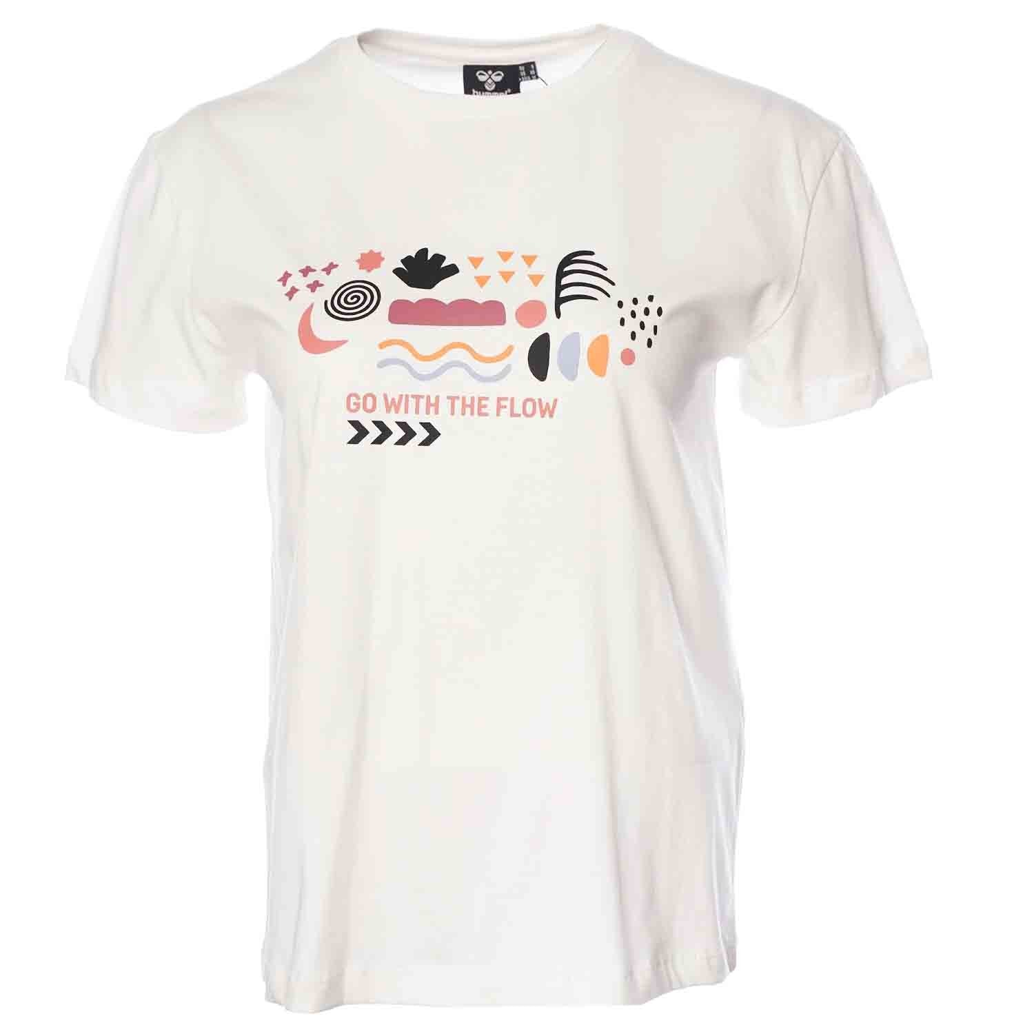 Hummel hmlDORY t-shirt s/s in off white - Image 5