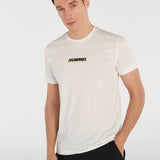Hummel hmlFRED t-shirt s/s in off white - Image 1