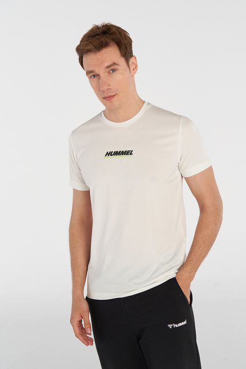 Hummel hmlFRED t-shirt s/s in off white