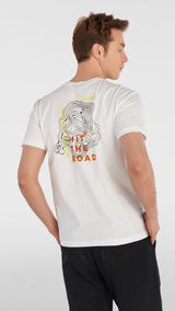 Hummel hmlMARLEY t-shirt s/s in off white - Image 3