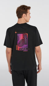 Hummel hmlWALTON oversize t-shirt s/s in black - Image 2