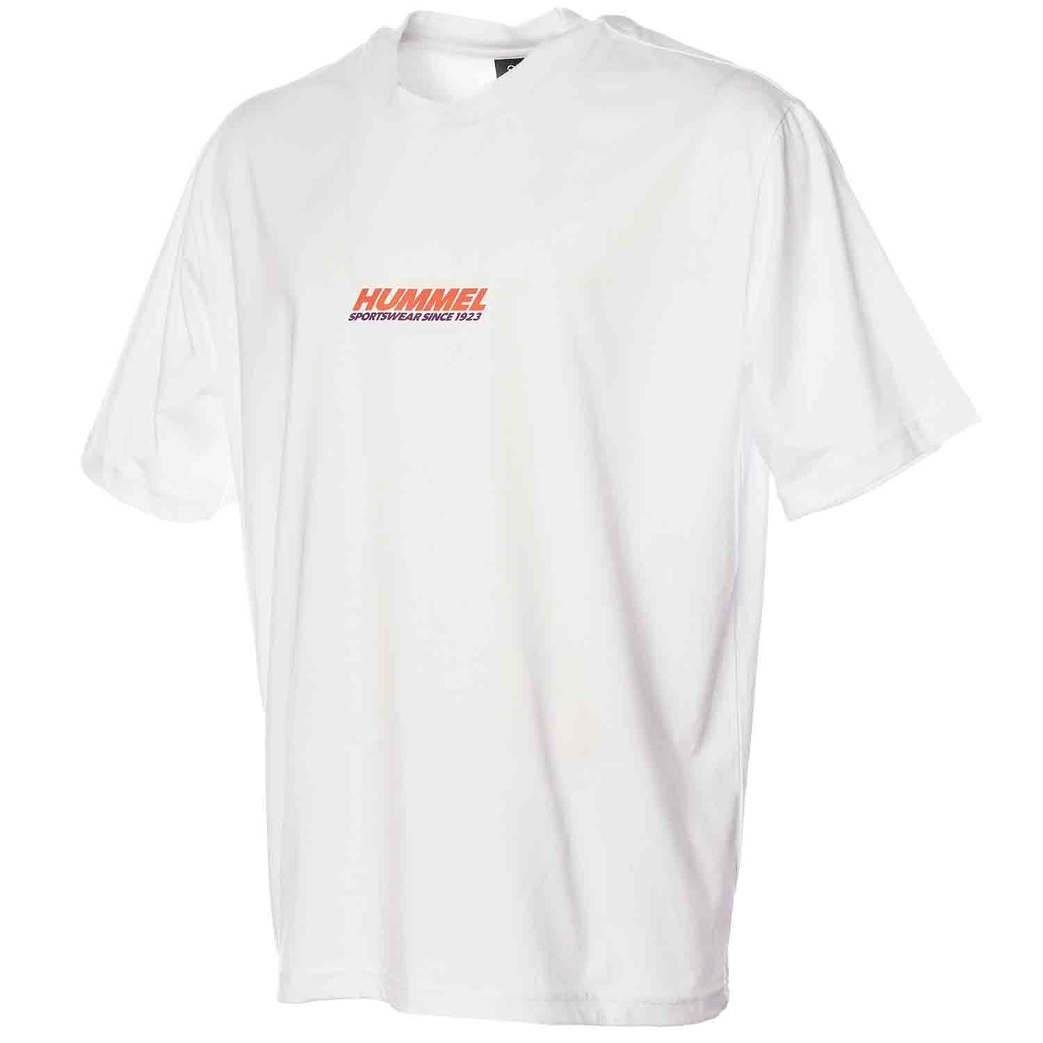 Hummel hmlWALTON oversize t-shirt s/s in off white - Image 4