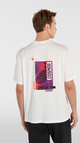 Hummel hmlWALTON oversize t-shirt s/s in off white - Image 3