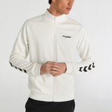 Hummel hmlFALCONZO zip jacket in off white - Image 1