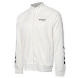 Hummel hmlFALCONZO zip jacket in off white - Image 4