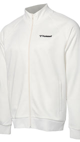 Hummel hmlFALCONZO zip jacket in off white - Image 4