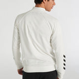 Hummel hmlFALCONZO zip jacket in off white - Image 3