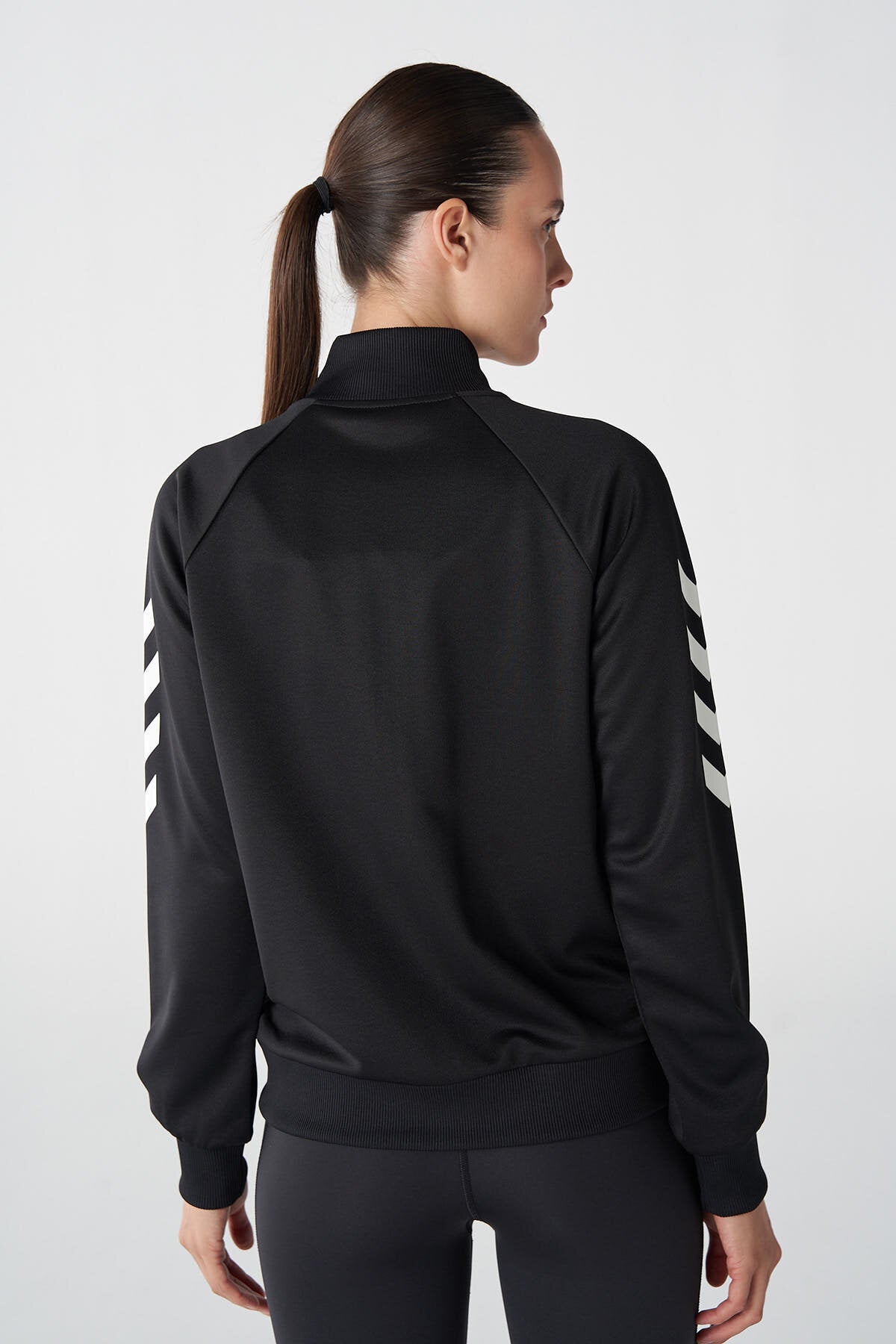 Hummel hmlGENESA zip jacket in black - Image 3