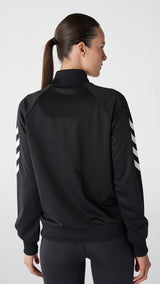 Hummel hmlGENESA zip jacket in black - Image 3