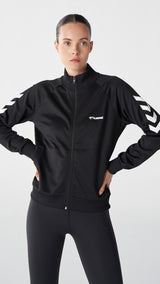 Hummel hmlGENESA zip jacket in black - Image 1