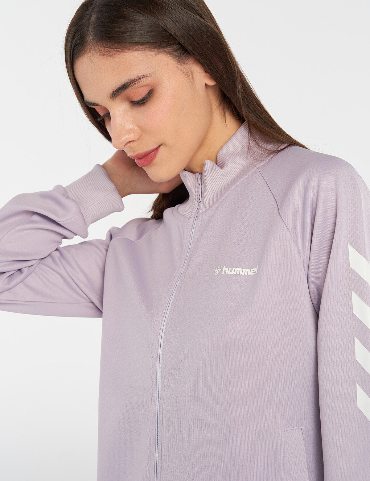 Hummel hmlGENESA zip jacket in orchid petal - Image 2