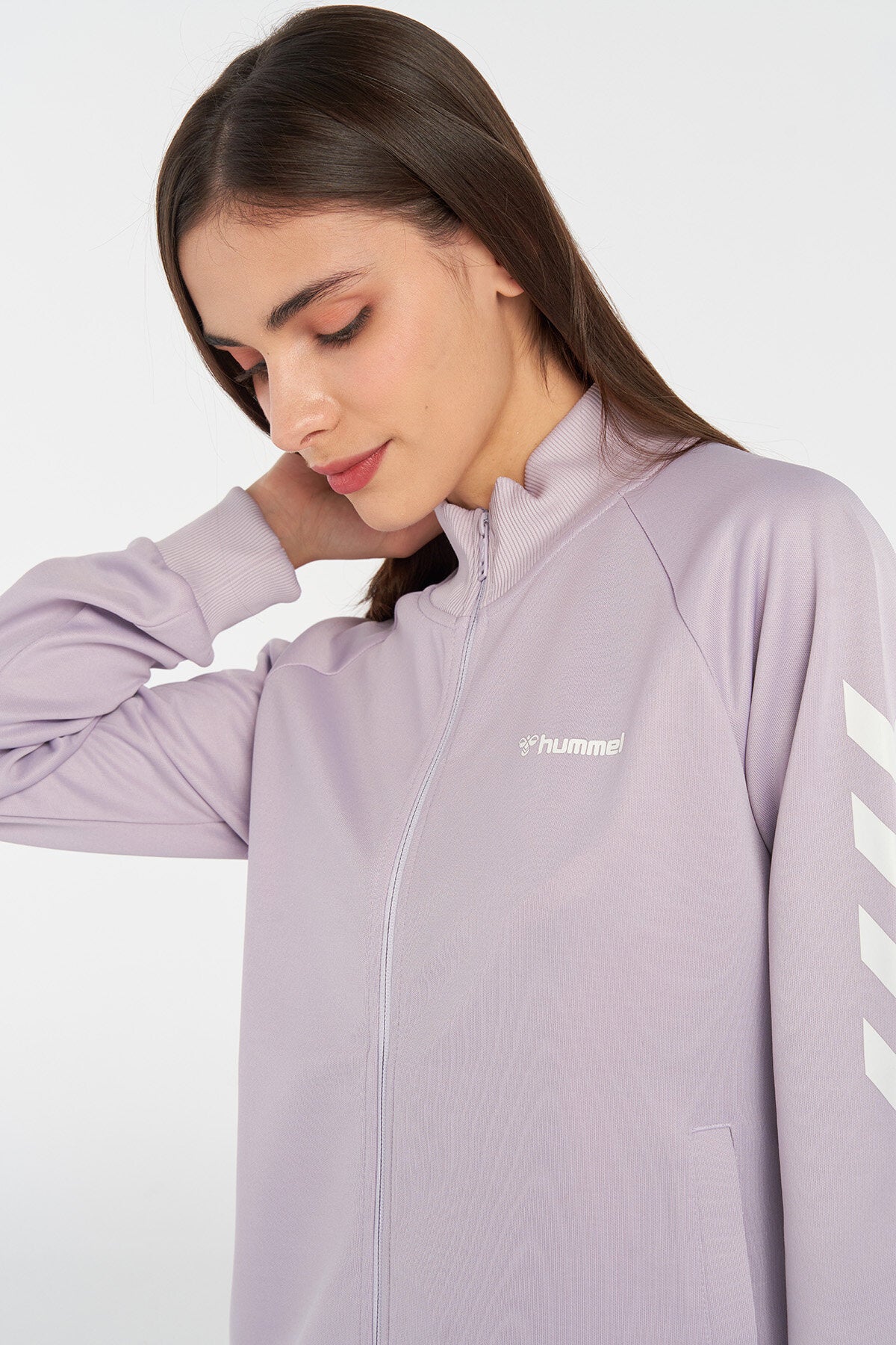 Hummel hmlGENESA zip jacket in orchid petal - Image 2