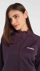Hummel hmlGENESA zip jacket in plum perfect - Image 2