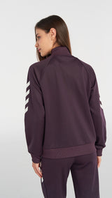 Hummel hmlGENESA zip jacket in plum perfect - Image 3