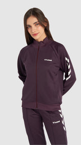 Hummel hmlGENESA zip jacket in plum perfect - Image 1