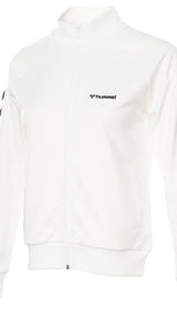 Hummel hmlGENESA zip jacket in off white - Image 4