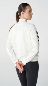 Hummel hmlGENESA zip jacket in off white - Image 3