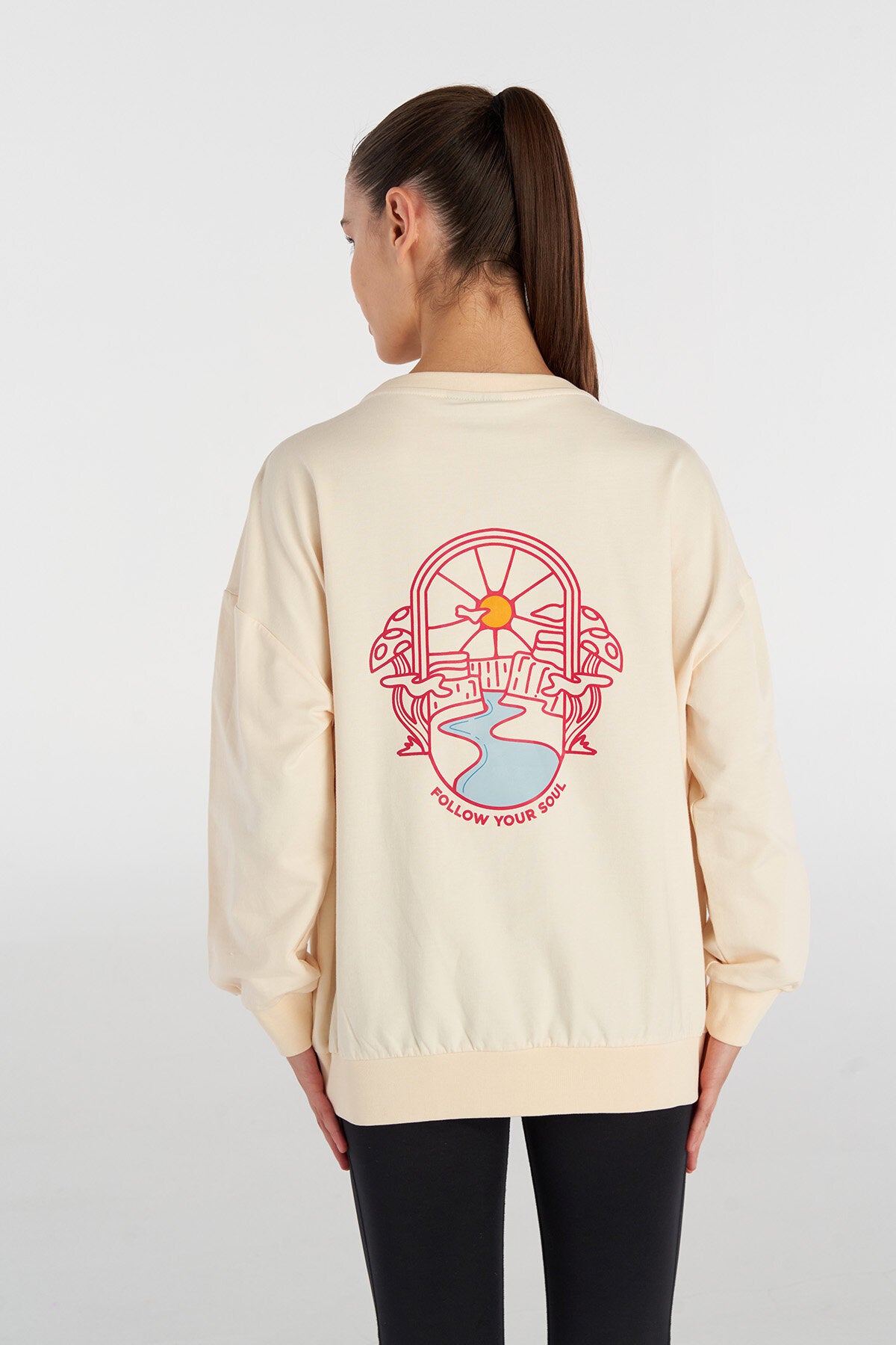 Hummel hmlAMBER sweatshirt in whitecap grey - Image 3