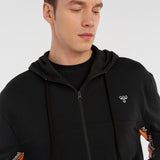 Hummel hmlATES zip hoodie in black - Image 2