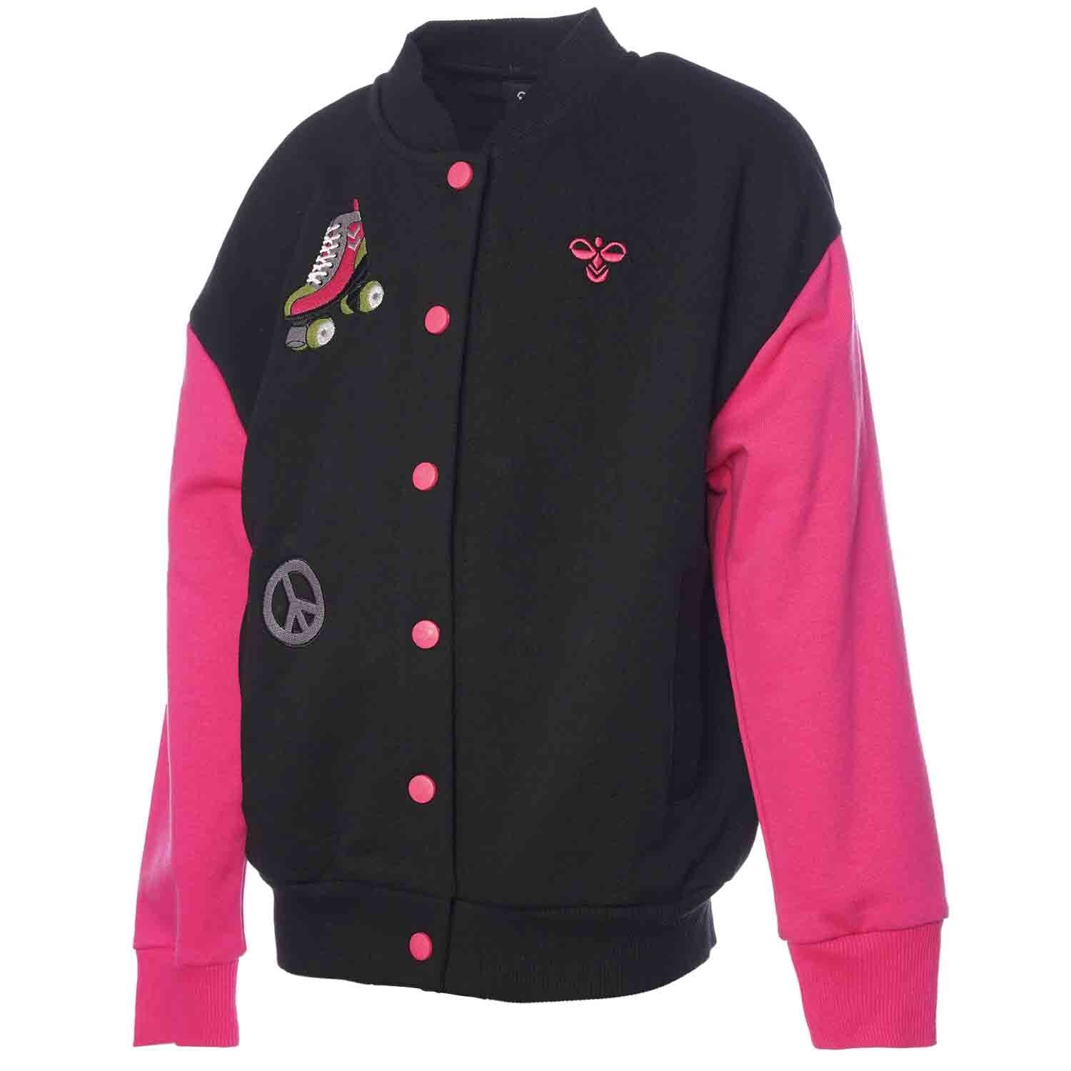 Hummel hmlDAGNES bomber jacket in black - Image 1