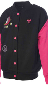 Hummel hmlDAGNES bomber jacket in black - Image 1