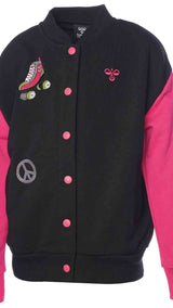 Hummel hmlDAGNES bomber jacket in black - Image 2