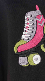 Hummel hmlDAGNES bomber jacket in black - Image 4