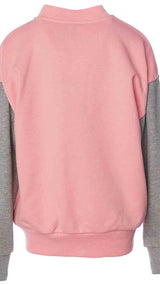 Hummel hmlDAGNES bomber jacket in flamingo pink - Image 3