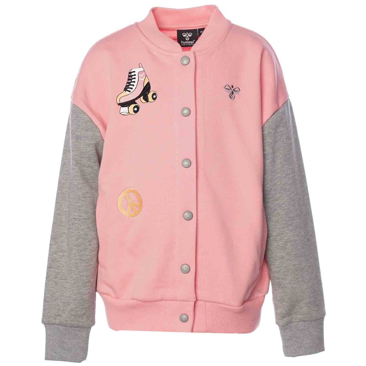Hummel hmlDAGNES bomber jacket in flamingo pink - Image 2