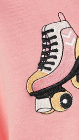 Hummel hmlDAGNES bomber jacket in flamingo pink - Image 4