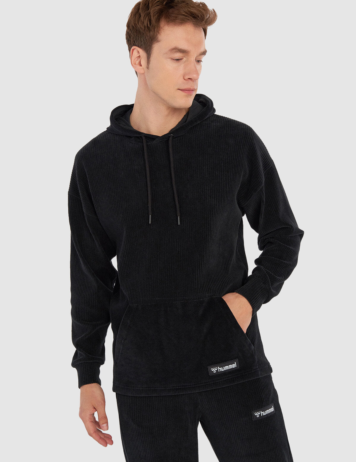 Hummel hmlDIEGO hoodie in black - Image 1