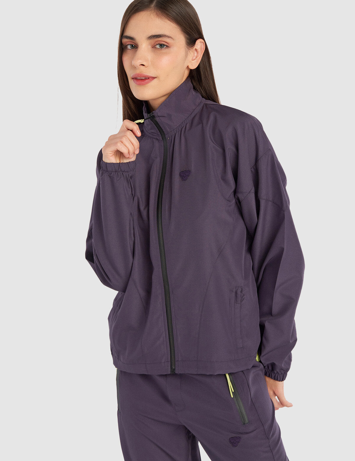 Hummel hmlEDNA zip jacket in plum perfect - Image 1