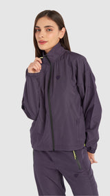 Hummel hmlEDNA zip jacket in plum perfect - Image 1