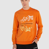 Hummel hmlGILBERTO sweatshirt in marmalade - Image 1