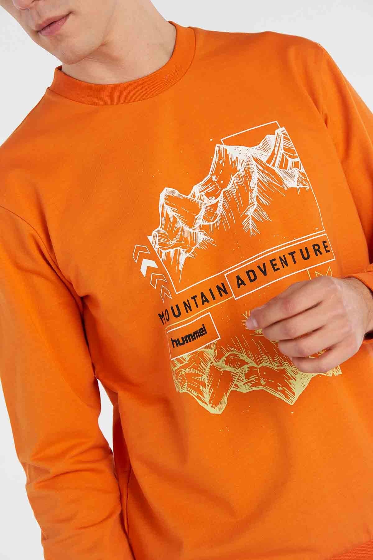 Hummel hmlGILBERTO sweatshirt in marmalade - Image 2
