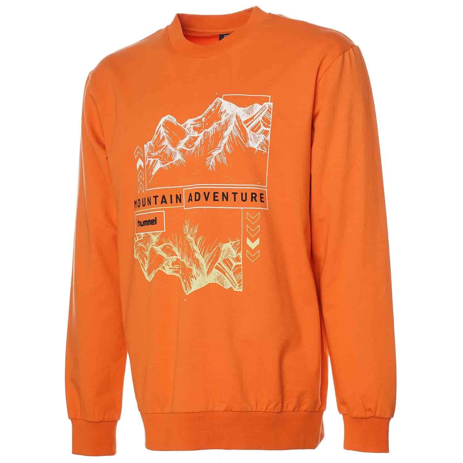 Hummel hmlGILBERTO sweatshirt in marmalade - Image 4