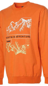 Hummel hmlGILBERTO sweatshirt in marmalade - Image 4