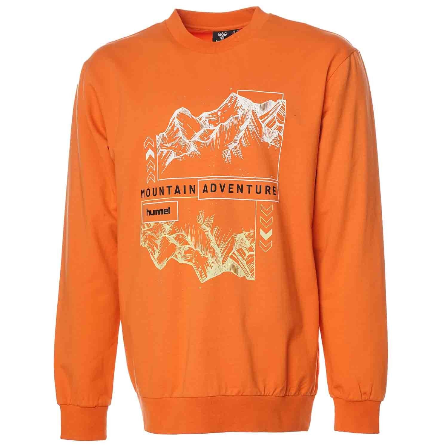 Hummel hmlGILBERTO sweatshirt in marmalade - Image 5