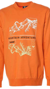 Hummel hmlGILBERTO sweatshirt in marmalade - Image 5