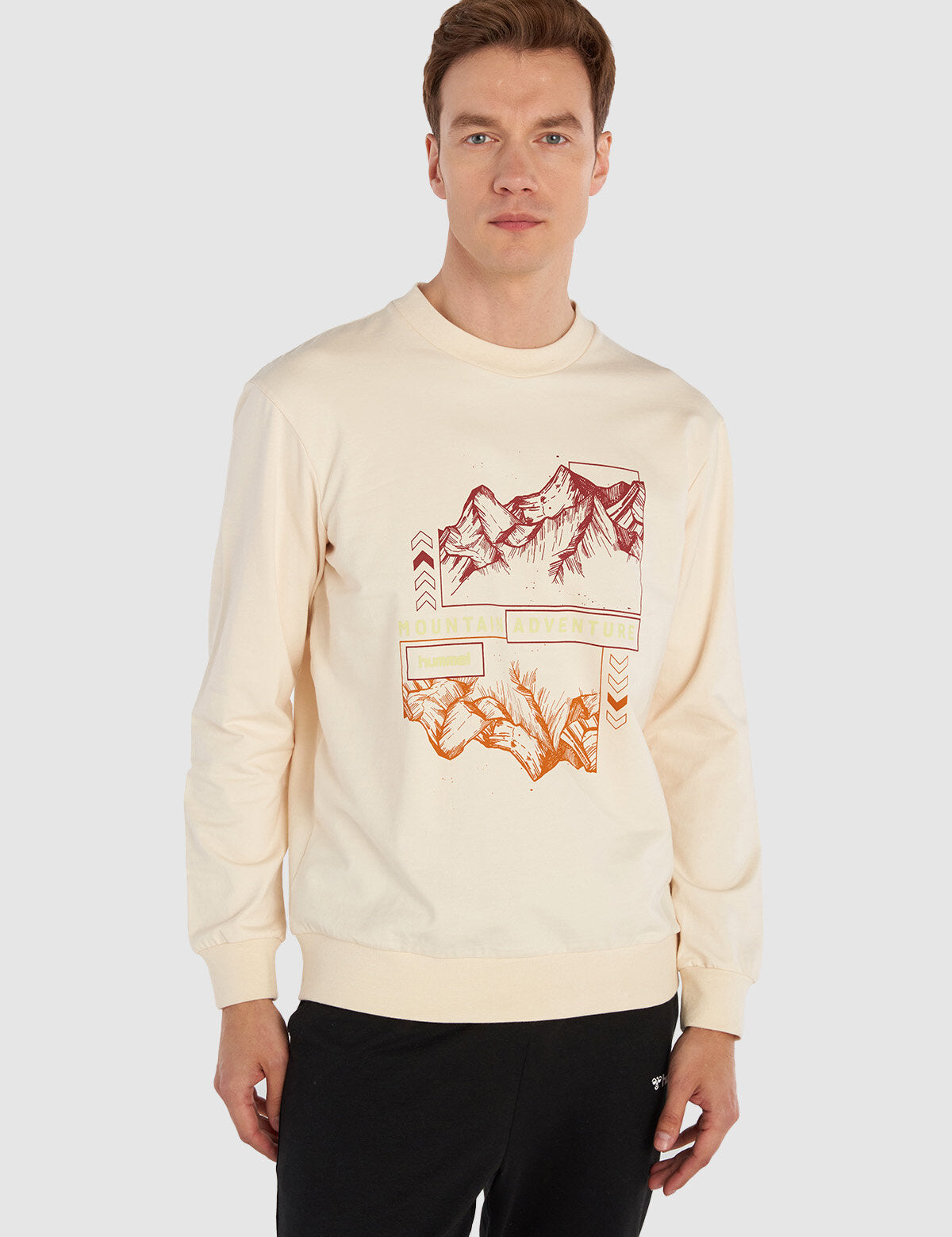 Hummel hmlGILBERTO sweatshirt in whitecap grey - Image 1