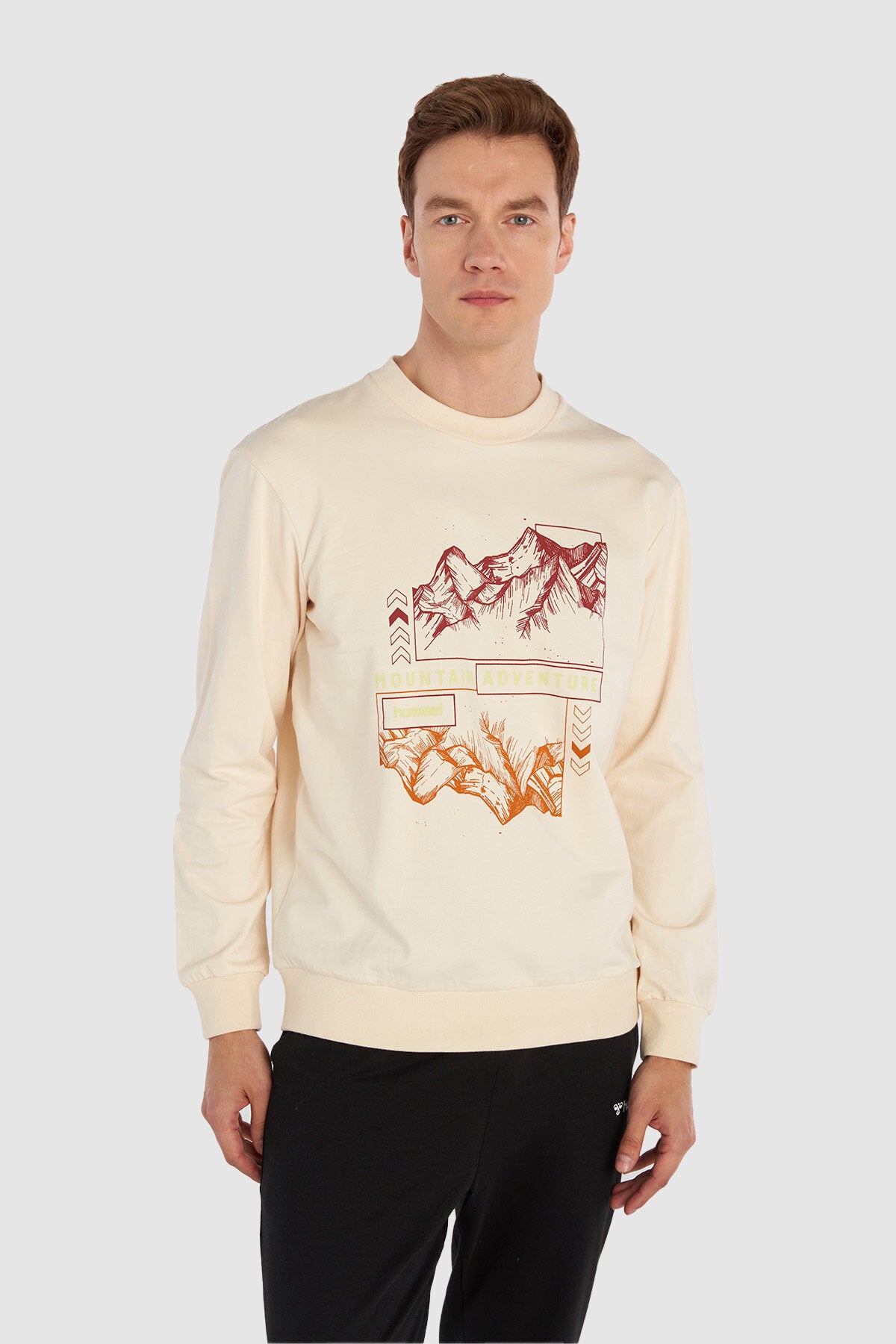 Hummel hmlGILBERTO sweatshirt in whitecap grey - Image 1